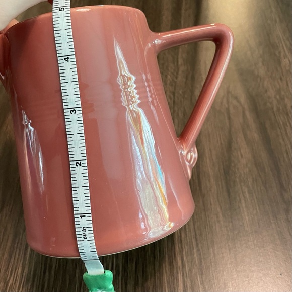 SOLD Vintage Homer Laughlin Harlequin Cream Pitcher Pink Dusty Rose Fiesta Ware - Picture 11 of 12